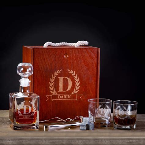1. Personalized Whiskey Decanter Set